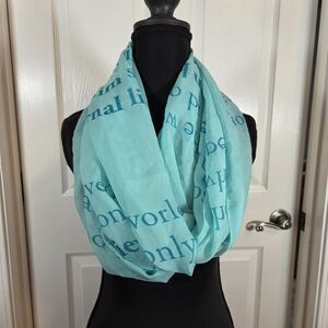 Green John 3:16 Bible Verse Infinity Scarf Christian Clothing "For God So Loved"